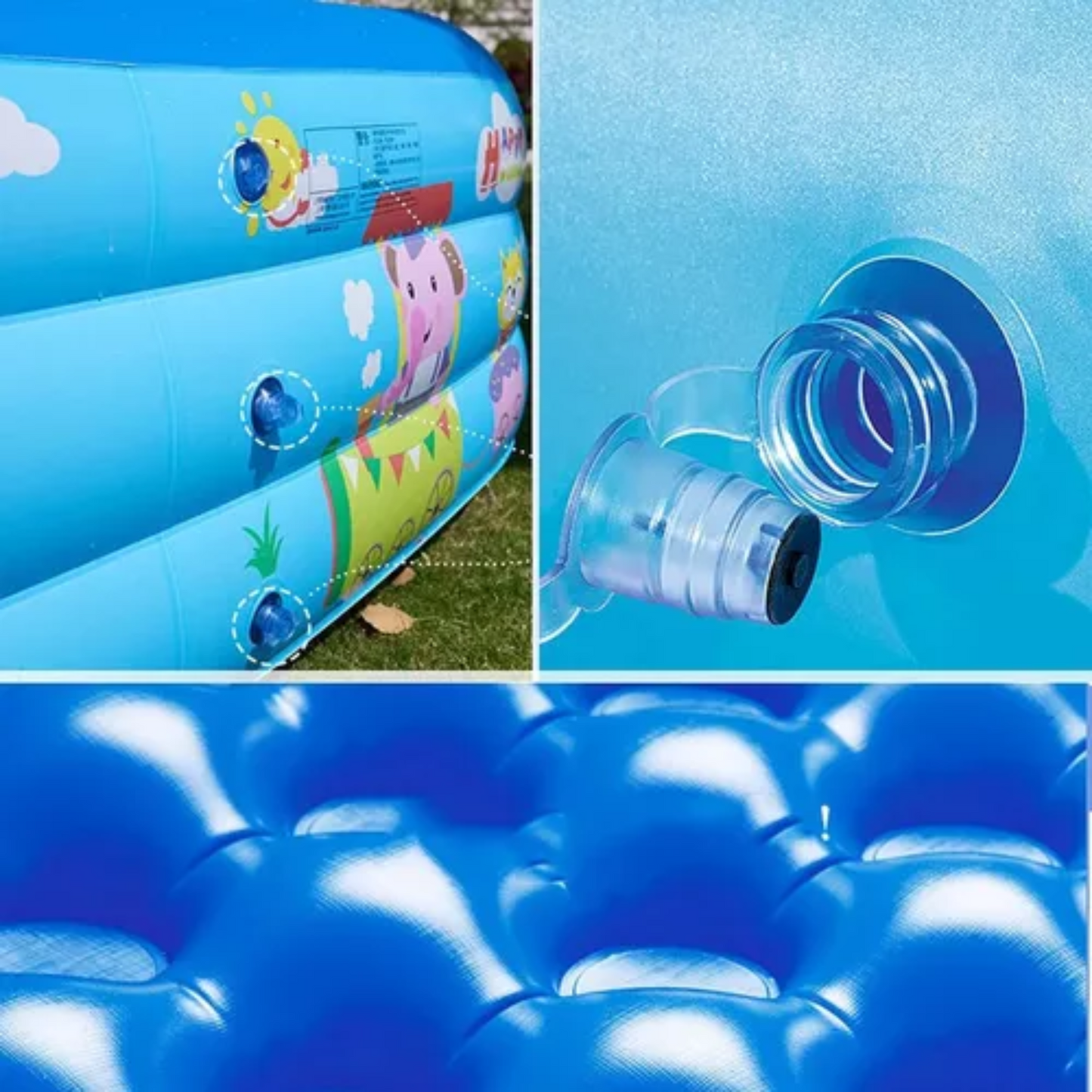 Piscina Inflable Niños 120 Cm 3 Anillos