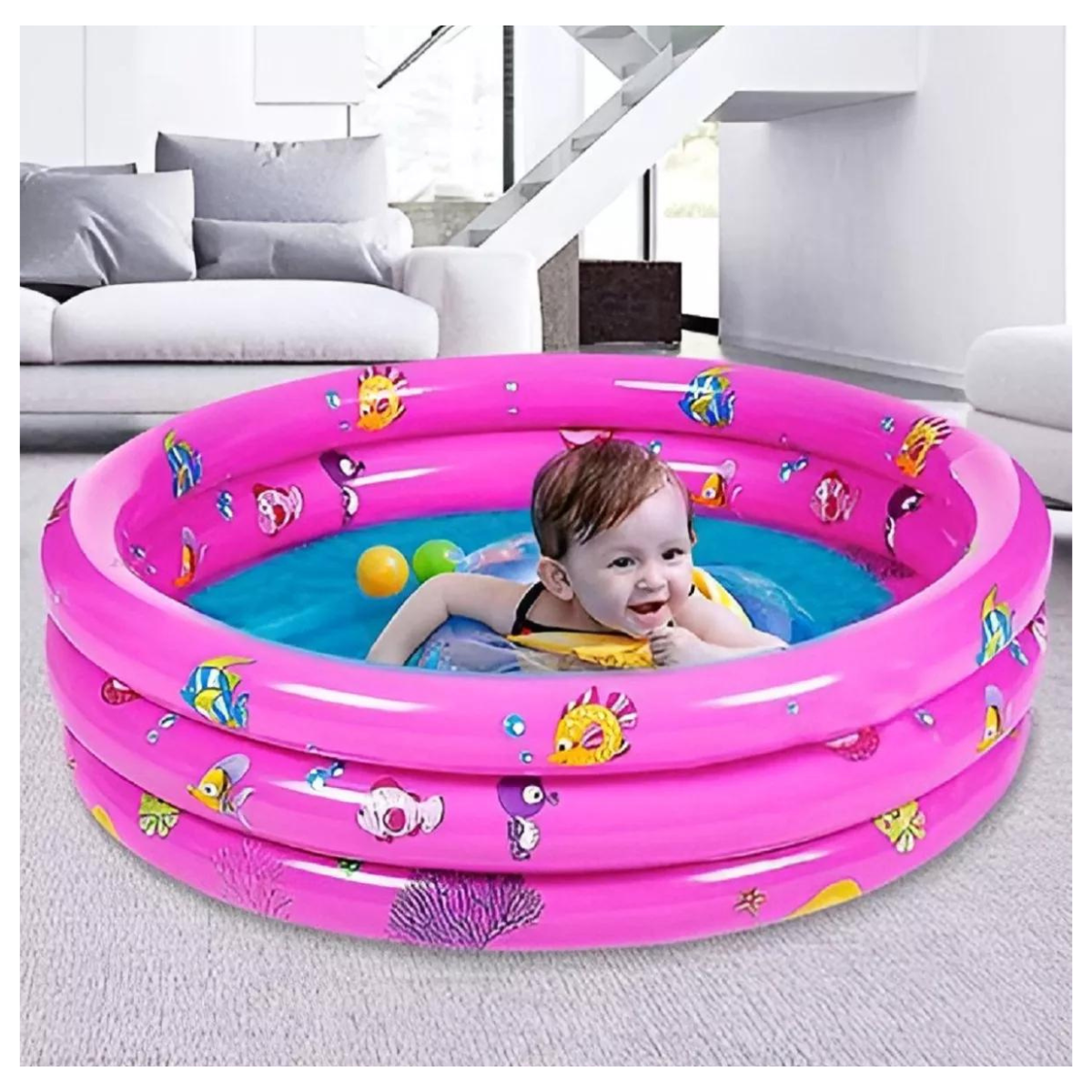 Piscina Inflable Para Niños De 100 Cm